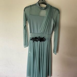 Revolution Dance Costume: Limitless Dusty sage lyrical dress